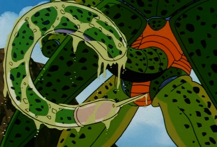 Dragon Ball Z Ep 152: No. 17 is Swallowed… The Transforming Cell is a Super Gourmet @ 02:42