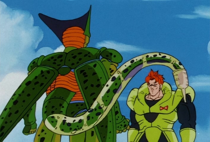 Dragon Ball Z Ep 152: No. 17 is Swallowed… The Transforming Cell is a Super Gourmet @ 02:48