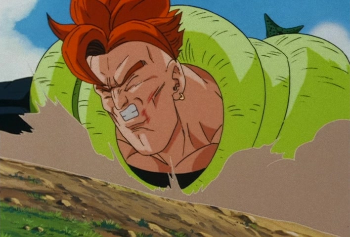 Dragon Ball Z Ep 152: No. 17 is Swallowed… The Transforming Cell is a Super Gourmet @ 04:50