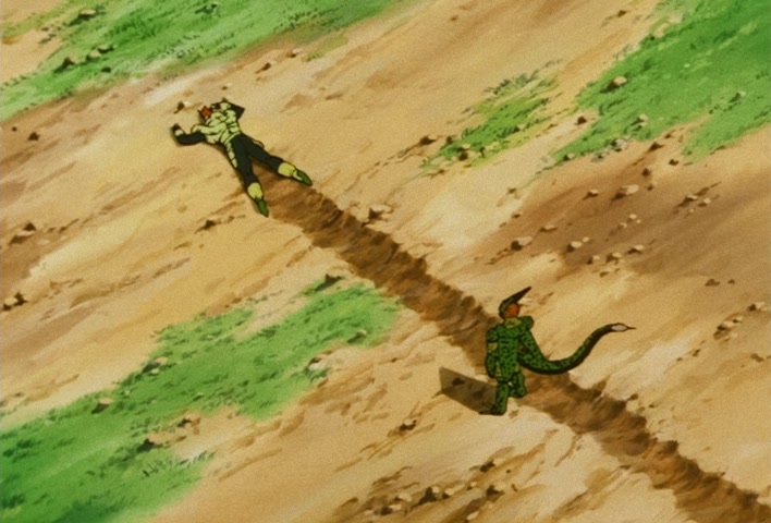 Dragon Ball Z Ep 152: No. 17 is Swallowed… The Transforming Cell is a Super Gourmet @ 05:01
