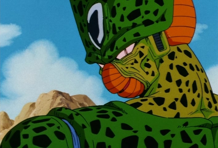 Dragon Ball Z Ep 152: No. 17 is Swallowed… The Transforming Cell is a Super Gourmet @ 05:19