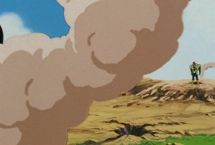Dragon Ball Z Ep 152: No. 17 is Swallowed… The Transforming Cell is a Super Gourmet @ 09:28