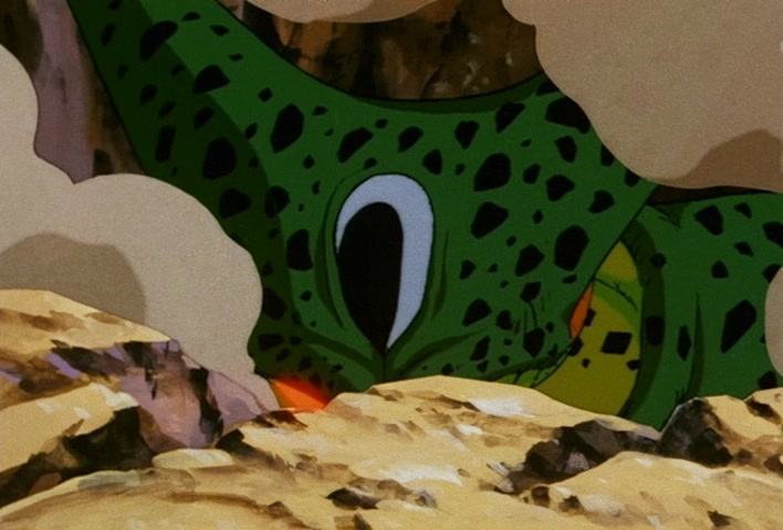 Dragon Ball Z Ep 152: No. 17 is Swallowed… The Transforming Cell is a Super Gourmet @ 09:34