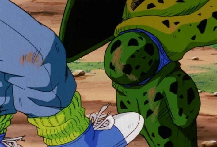 Dragon Ball Z Ep 152: No. 17 is Swallowed… The Transforming Cell is a Super Gourmet @ 10:03