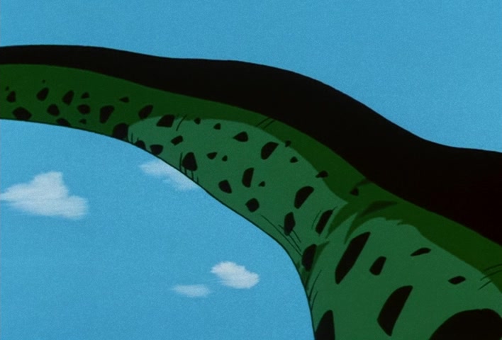 Dragon Ball Z Ep 152: No. 17 is Swallowed… The Transforming Cell is a Super Gourmet @ 10:15