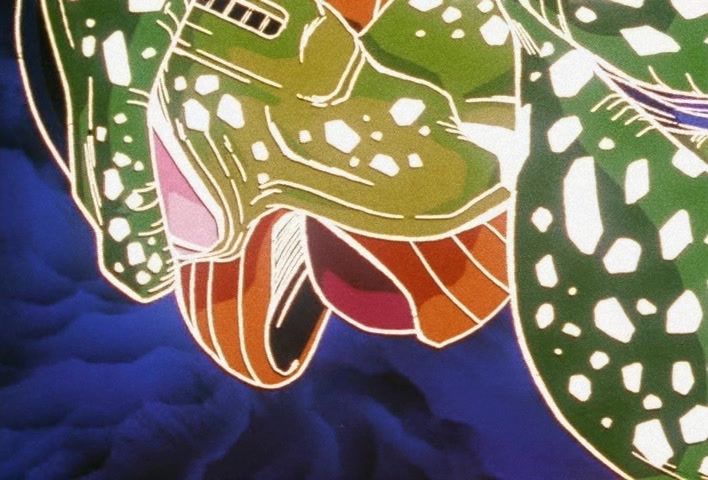 Dragon Ball Z Ep 152: No. 17 is Swallowed… The Transforming Cell is a Super Gourmet @ 10:55
