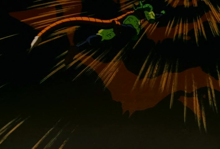 Dragon Ball Z Ep 152: No. 17 is Swallowed… The Transforming Cell is a Super Gourmet @ 21:16
