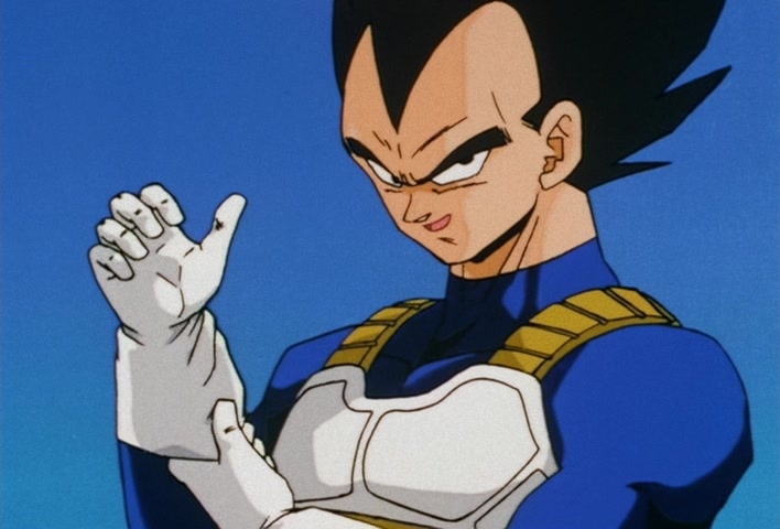 Dragon Ball Z Ep 154: I'll Finish Everything!! A Reborn Vegeta, Father and Son, Sally Forth @ 10:55