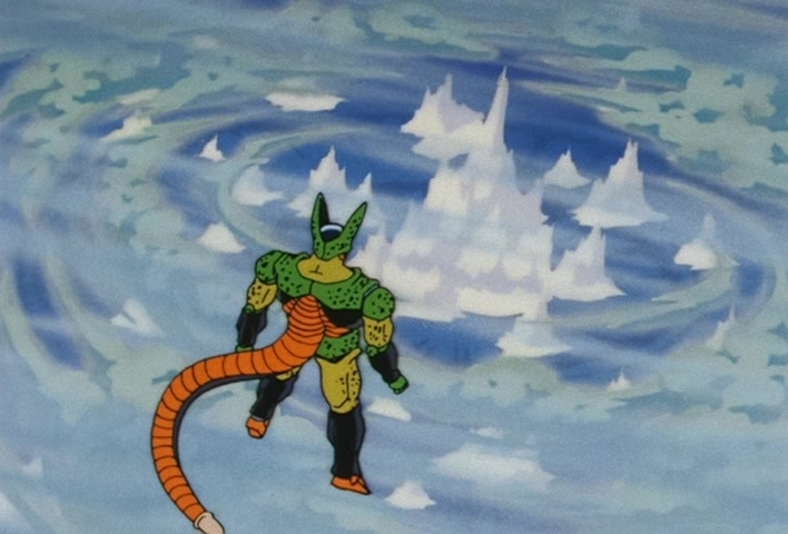 Dragon Ball Z Ep 156: On Your Knees, Cell! I am Super Vegeta!! @ 02:13