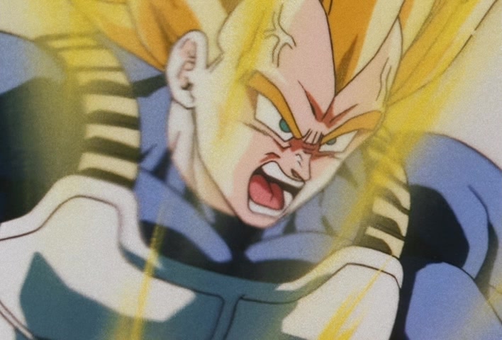 Dragon Ball Z Ep 156: On Your Knees, Cell! I am Super Vegeta!! @ 03:18