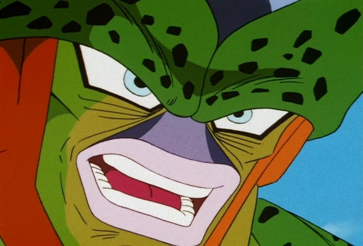 Dragon Ball Z Ep 156: On Your Knees, Cell! I am Super Vegeta!! @ 03:59