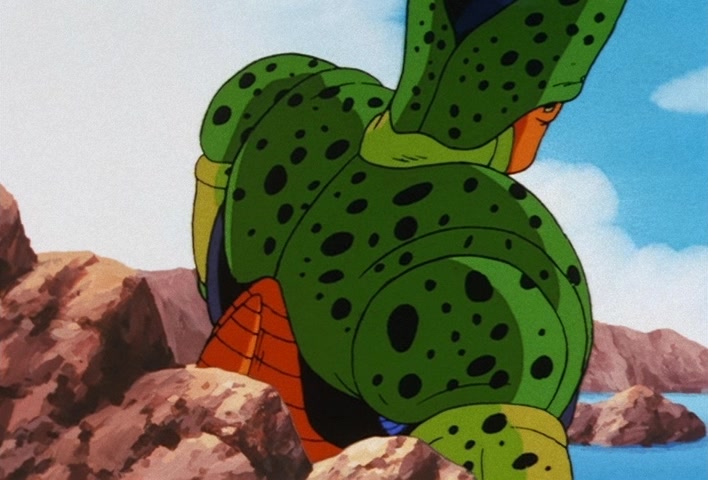 Dragon Ball Z Ep 156: On Your Knees, Cell! I am Super Vegeta!! @ 05:21