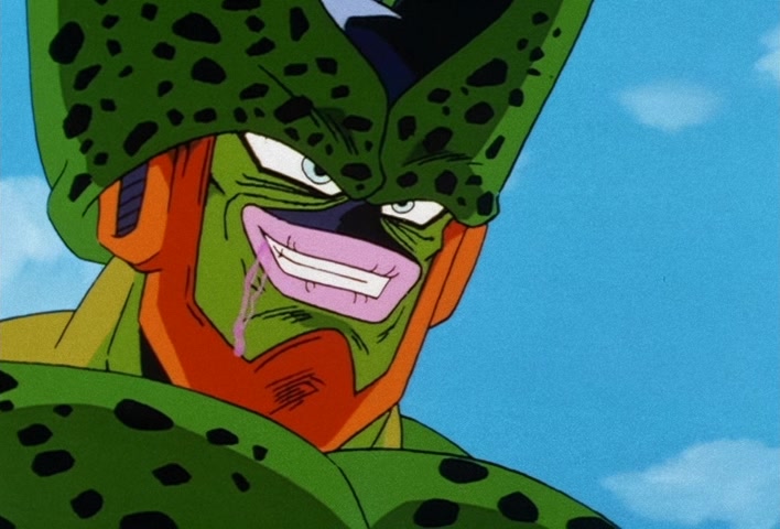 Dragon Ball Z Ep 156: On Your Knees, Cell! I am Super Vegeta!! @ 05:32