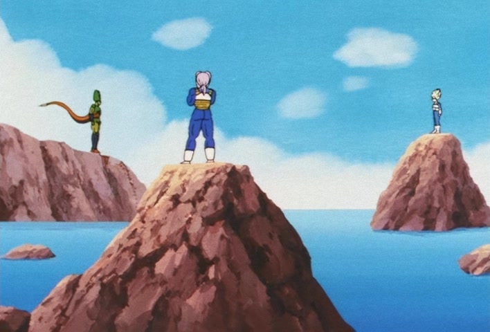 Dragon Ball Z Ep 156: On Your Knees, Cell! I am Super Vegeta!! @ 05:38