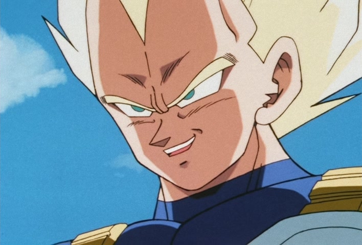 Dragon Ball Z Ep 156: On Your Knees, Cell! I am Super Vegeta!! @ 05:50