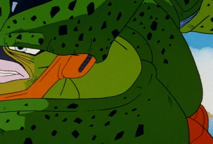 Dragon Ball Z Ep 156: On Your Knees, Cell! I am Super Vegeta!! @ 06:37