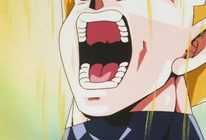 Dragon Ball Z Ep 156: On Your Knees, Cell! I am Super Vegeta!! @ 09:32