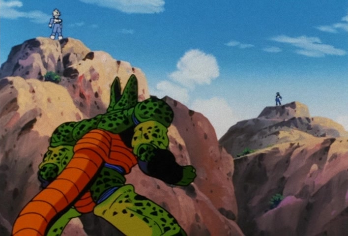 Dragon Ball Z Ep 157: Dangerous Pride!! A Challenge to Cell's Perfect Form @ 21:01