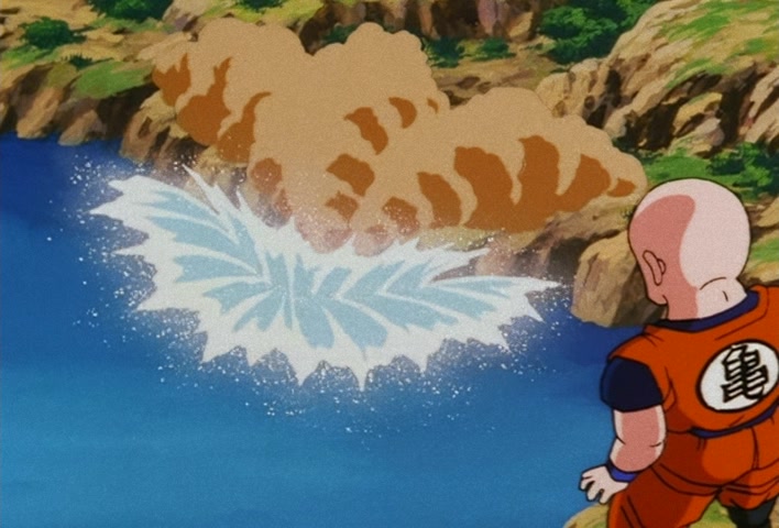 Dragon Ball Z Ep 158: I'm So Distraught!! Kuririn's Handiwork in Destroying No. 18 @ 04:10