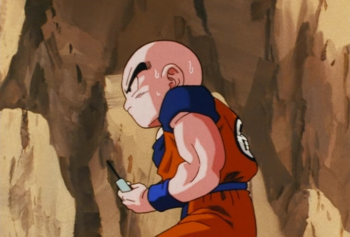 Dragon Ball Z Ep 158: I'm So Distraught!! Kuririn's Handiwork in Destroying No. 18 @ 08:51