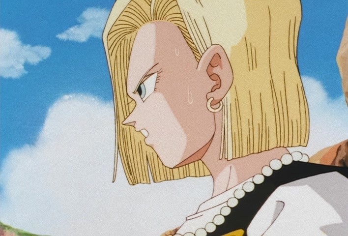 Dragon Ball Z Ep 158: I'm So Distraught!! Kuririn's Handiwork in Destroying No. 18 @ 16:21