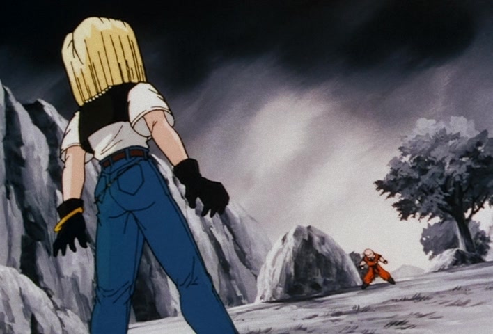 Dragon Ball Z Ep 158: I'm So Distraught!! Kuririn's Handiwork in Destroying No. 18 @ 22:18