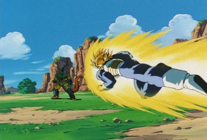 Dragon Ball Z Ep 159: A Shock to the Entire Universe!! Cell, A Spectacular Evolution Toward His Perfect Form @ 15:05