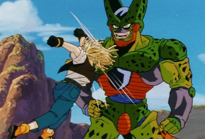 Dragon Ball Z Ep 159: A Shock to the Entire Universe!! Cell, A Spectacular Evolution Toward His Perfect Form @ 18:12
