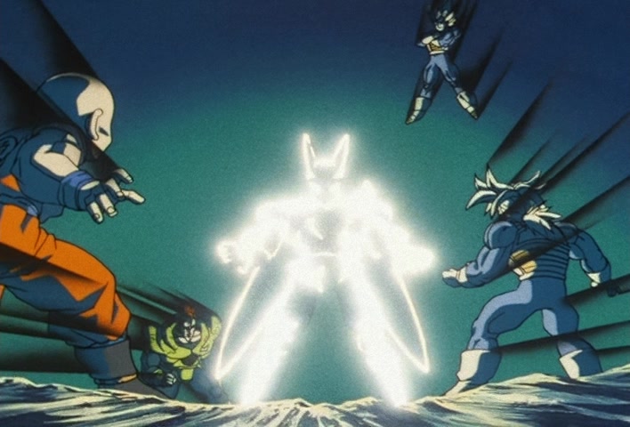 Dragon Ball Z Ep 159: A Shock to the Entire Universe!! Cell, A Spectacular Evolution Toward His Perfect Form @ 22:29