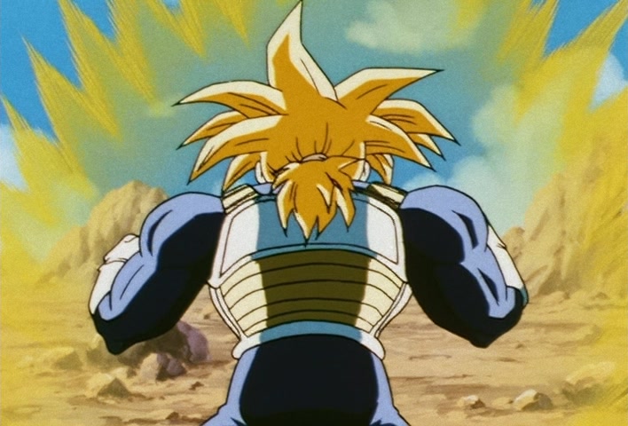 Dragon Ball Z Ep 162: Breaking Through the Boundaries of the Super Saiyan!! Trunks Summons a Storm @ 07:45
