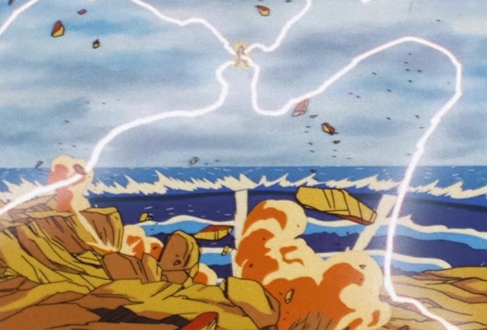 Dragon Ball Z Ep 162: Breaking Through the Boundaries of the Super Saiyan!! Trunks Summons a Storm @ 11:08