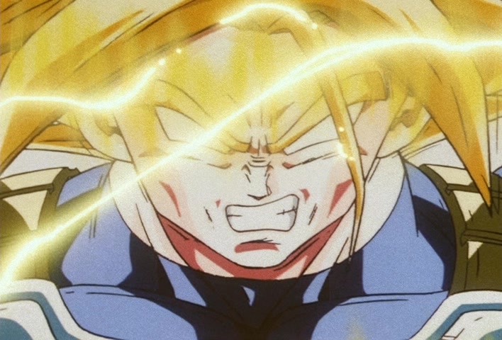 Dragon Ball Z Ep 162: Breaking Through the Boundaries of the Super Saiyan!! Trunks Summons a Storm @ 22:22