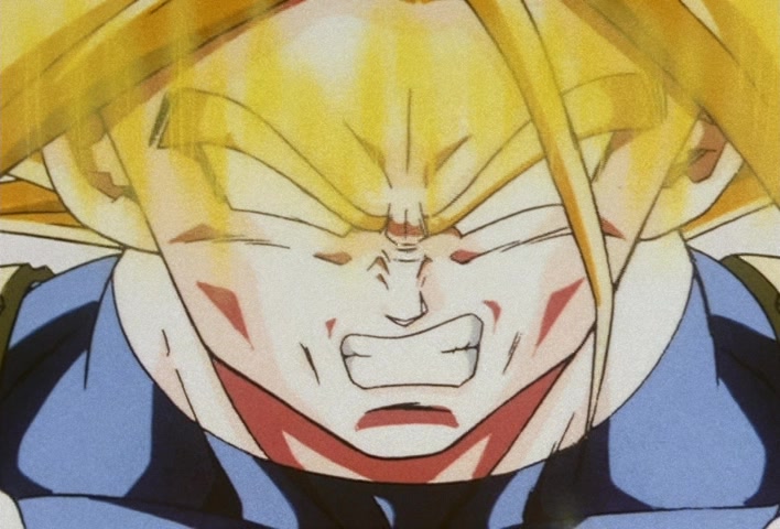 Dragon Ball Z Ep 162: Breaking Through the Boundaries of the Super Saiyan!! Trunks Summons a Storm @ 22:28