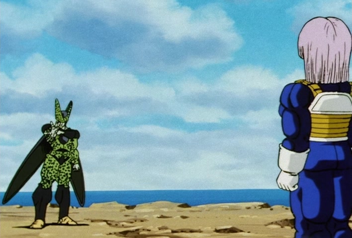 Dragon Ball Z Ep 165: Super Trunks Has a Weakness!! Cell, A Shocking Bombshell Declaration @ 18:04