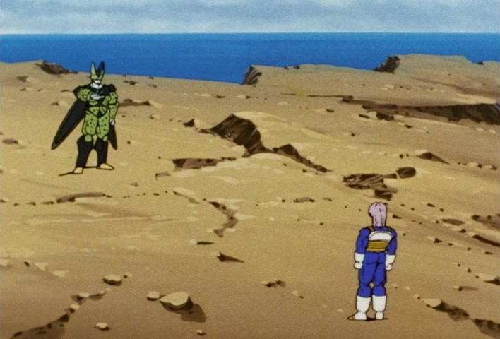 Dragon Ball Z Ep 165: Super Trunks Has a Weakness!! Cell, A Shocking Bombshell Declaration @ 18:33