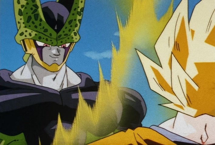 Dragon Ball Z Ep 178: A Direct Hit to the Earth!! Cell's Huge Kamehameha @ 08:34