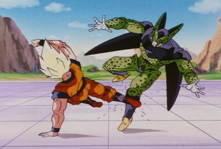 Dragon Ball Z Ep 178: A Direct Hit to the Earth!! Cell's Huge Kamehameha @ 09:52