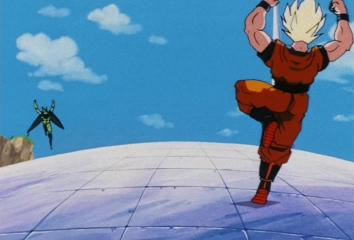 Dragon Ball Z Ep 178: A Direct Hit to the Earth!! Cell's Huge Kamehameha @ 10:14