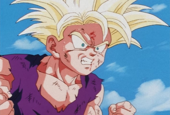 Dragon Ball Z Ep 185: Anger Exploding Into Power!! The Cell Juniors are Destroyed @ 02:29
