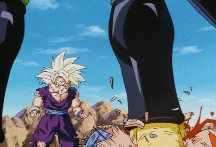 Dragon Ball Z Ep 185: Anger Exploding Into Power!! The Cell Juniors are Destroyed @ 03:13