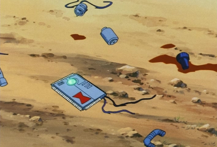 Dragon Ball Z Ep 185: Anger Exploding Into Power!! The Cell Juniors are Destroyed @ 03:19