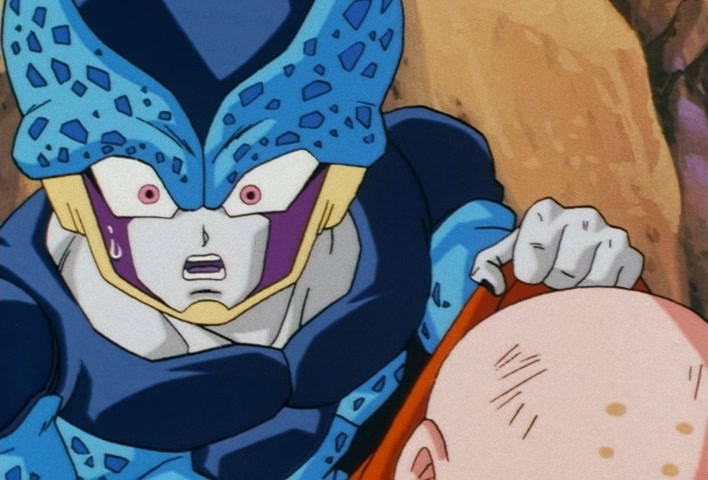 Dragon Ball Z Ep 185: Anger Exploding Into Power!! The Cell Juniors are Destroyed @ 11:15