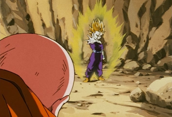 Dragon Ball Z Ep 185: Anger Exploding Into Power!! The Cell Juniors are Destroyed @ 11:21