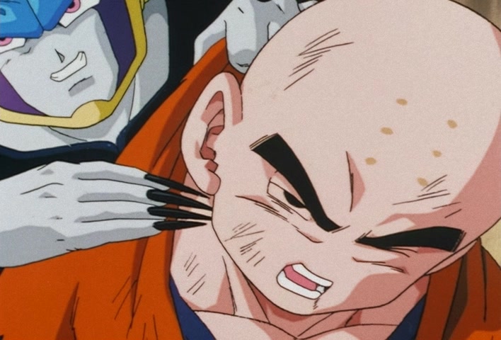 Dragon Ball Z Ep 185: Anger Exploding Into Power!! The Cell Juniors are Destroyed @ 11:26