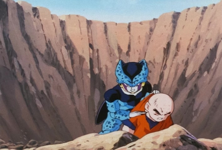 Dragon Ball Z Ep 185: Anger Exploding Into Power!! The Cell Juniors are Destroyed @ 11:37