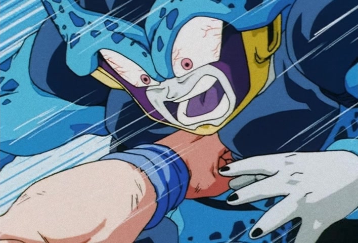 Dragon Ball Z Ep 185: Anger Exploding Into Power!! The Cell Juniors are Destroyed @ 16:26
