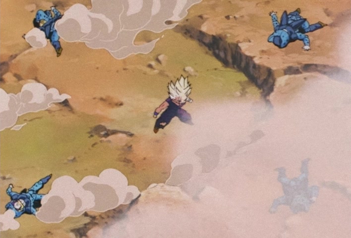 Dragon Ball Z Ep 185: Anger Exploding Into Power!! The Cell Juniors are Destroyed @ 16:37