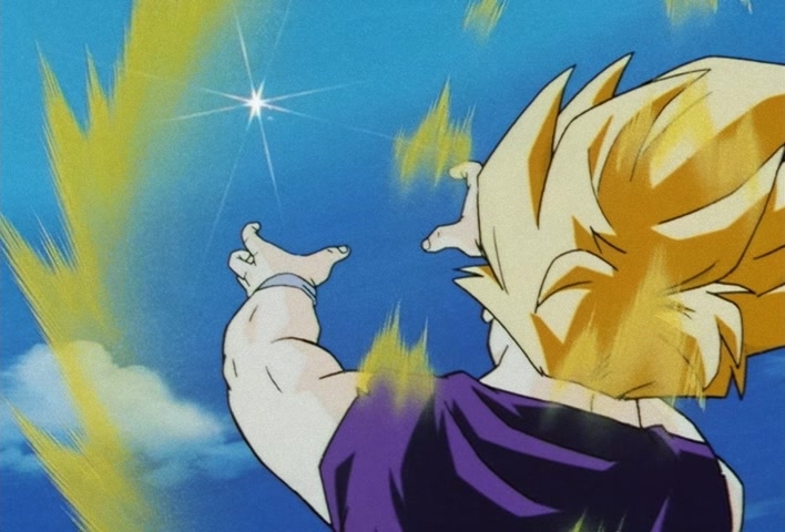 Dragon Ball Z Ep 188: Bye-Bye Everyone!! Goku's Last Instant Movement @ 02:40