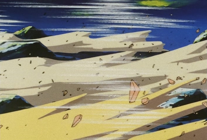 Dragon Ball Z Ep 188: Bye-Bye Everyone!! Goku's Last Instant Movement @ 08:01