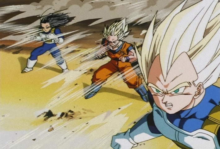 Dragon Ball Z Ep 188: Bye-Bye Everyone!! Goku's Last Instant Movement @ 08:06
